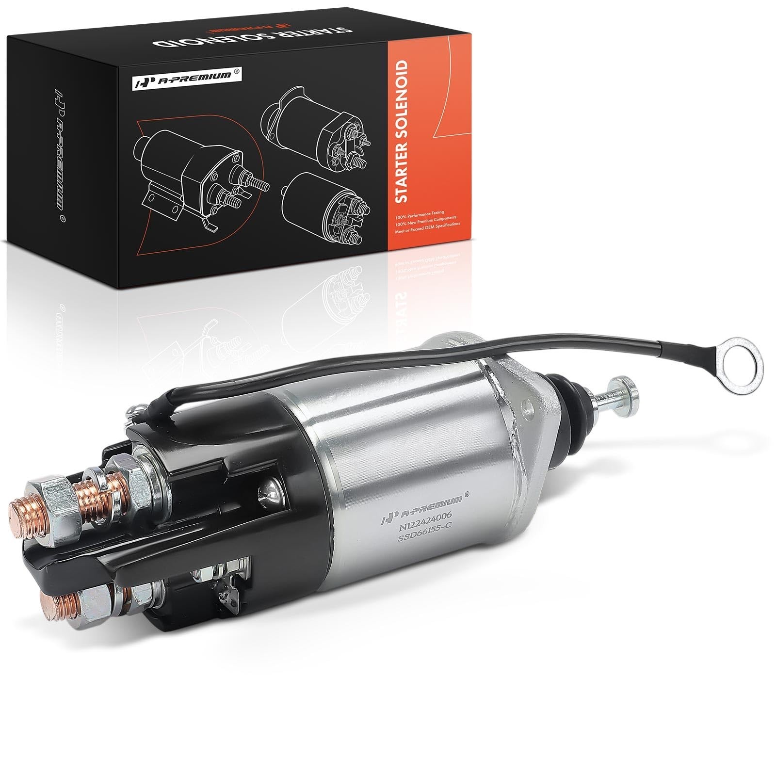 A-Premium Starter Solenoid Compatible with Freightliner – FC80 1999-2007, Arg…