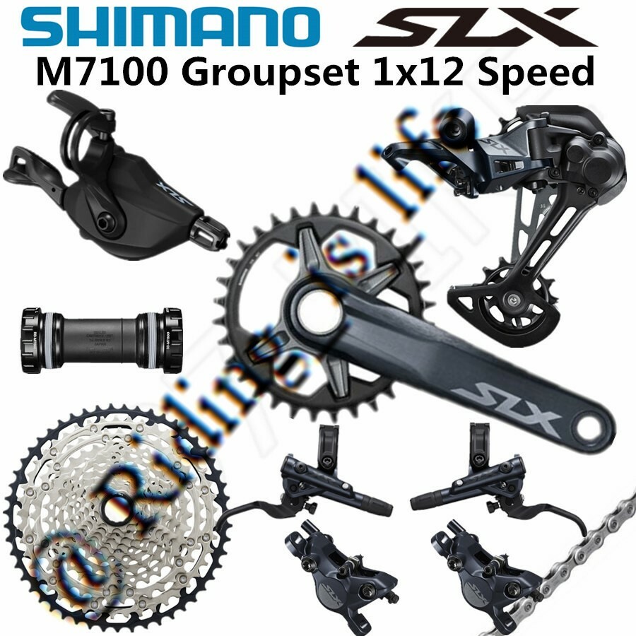 New SHIMANO SLX M7100/M7120 1×12 12-speed MTB Groupset 51T, 32T/34T/170MM/175MM