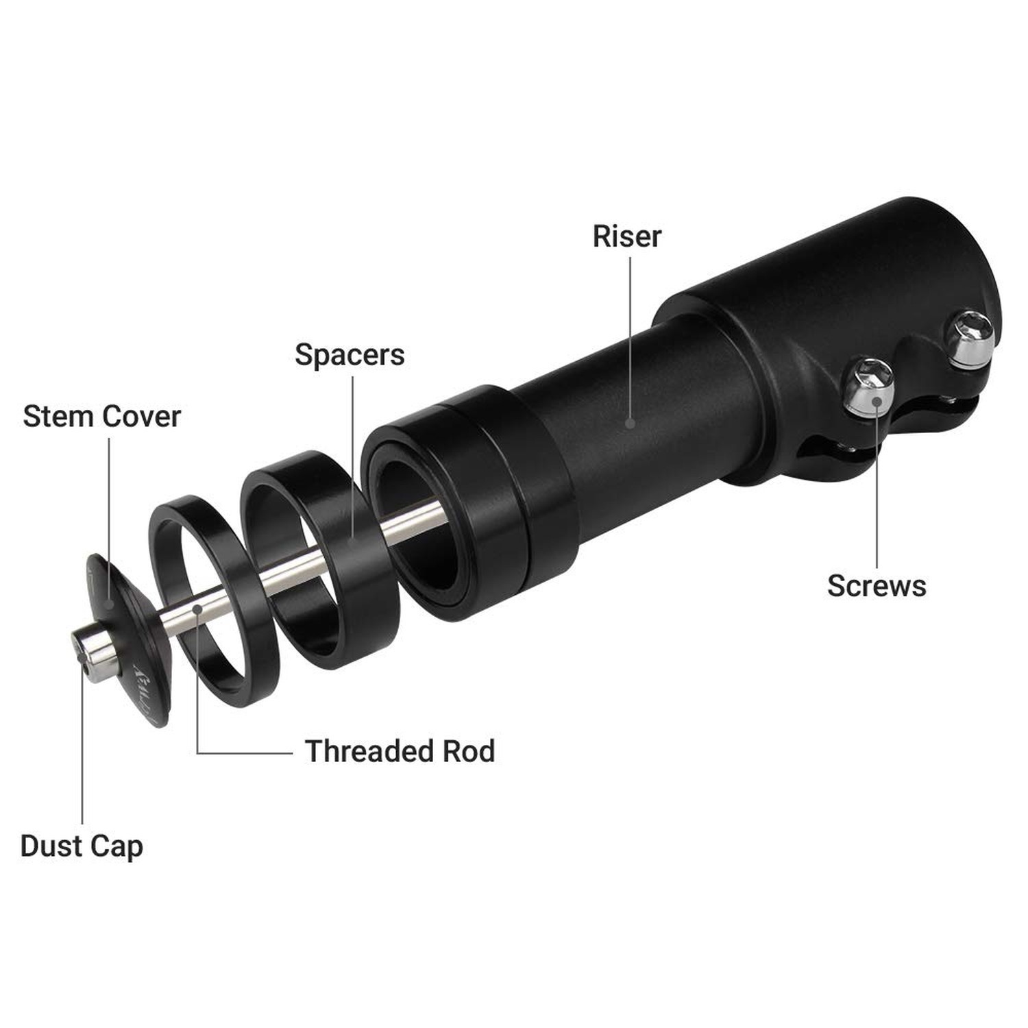 LERWAY Bike Stem Riser Extender MTB Handlebar Stem Adapter with Hex Key for 1…