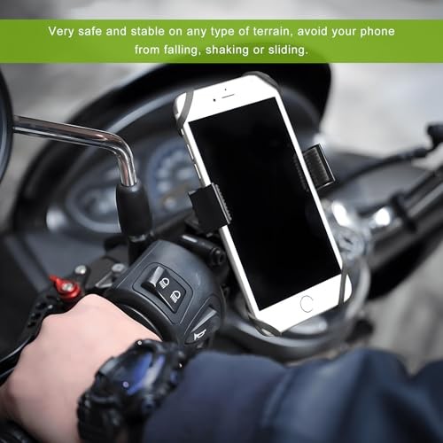 Bike Phone Mount Holder, 360° Rotatable Motorcycle Cellphone Holder for 2 PCS
