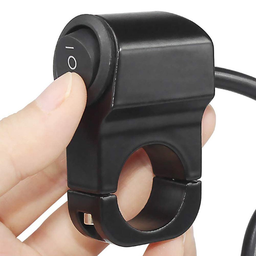 12V Motorcycle Light Switch for Handlebar 22cm Suitable for Various Bikes