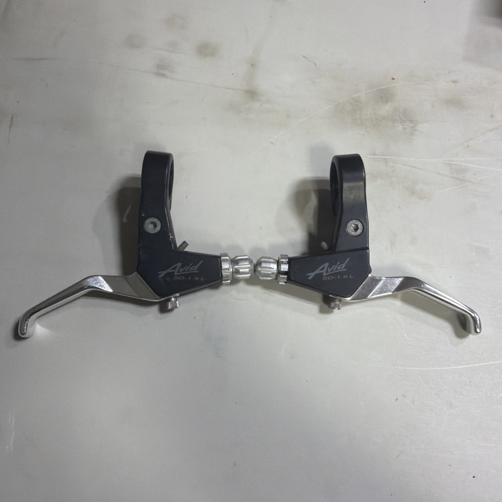 Avid SD-1.9L V-Brake Linear Pull Brake Levers Pair MTB Black Silver Left Right