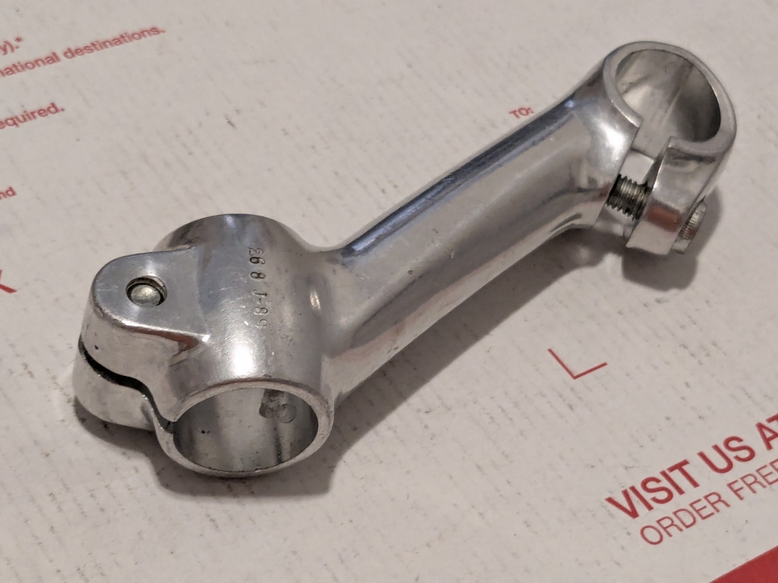 Vintage NOS SR Sakae Tandem Stoker Stem J-89 26.8 25.4 100mm Bike Handlebar