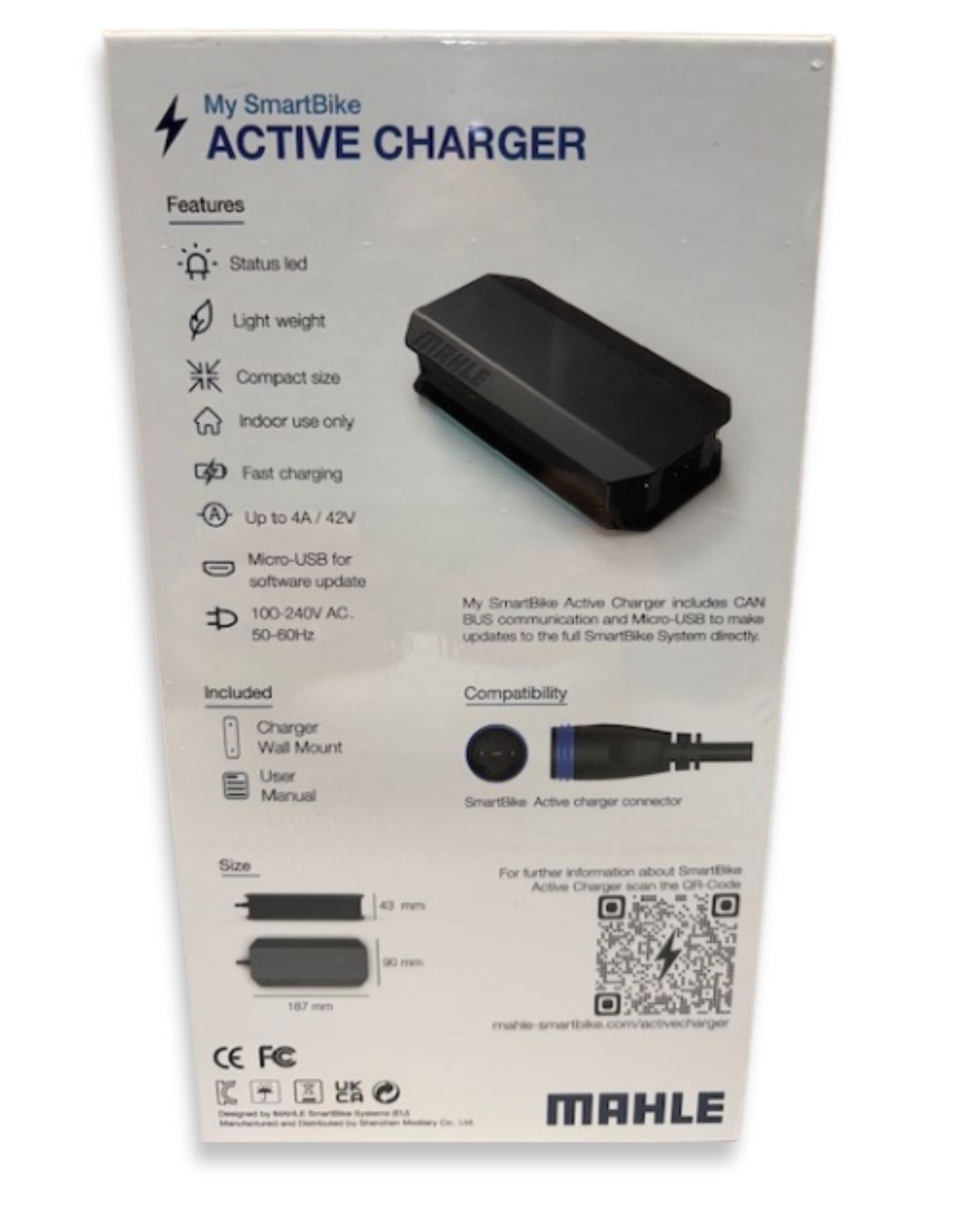 MAHLE Smart Bike Systems X20 Active Charger 4A Module Only Cord Not Included NEW