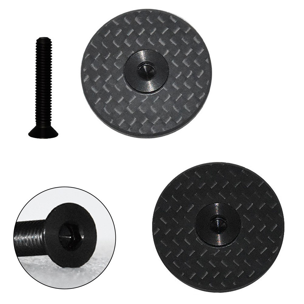 Carbon Fiber Headset Top Cap with Titanium Screws Long lasting Performance