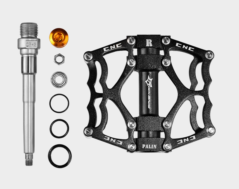 ROCKBROS Bike Platform Pedals Bicycle Flat Pedals Aluminum Alloy Anti-slip 9/16”