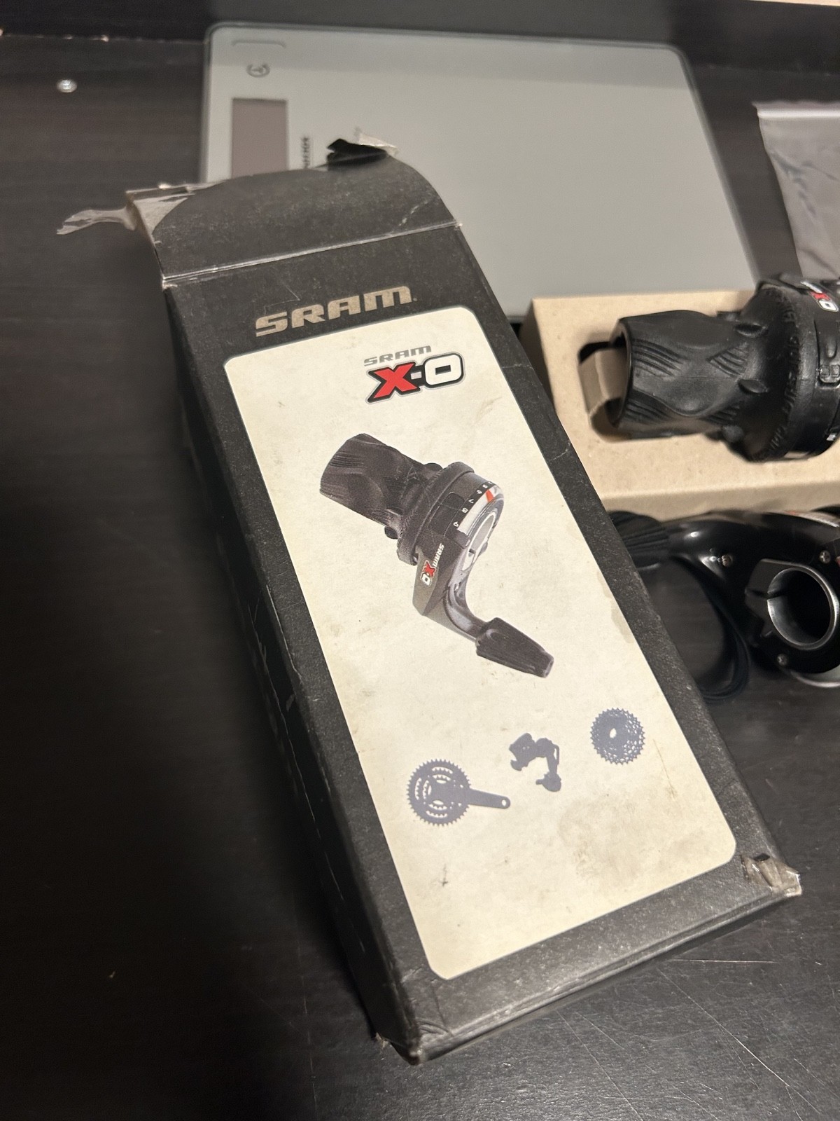 NEW SRAM X-0 3x9s Black Mountain Bike Gripshift Shifters Set NOS
