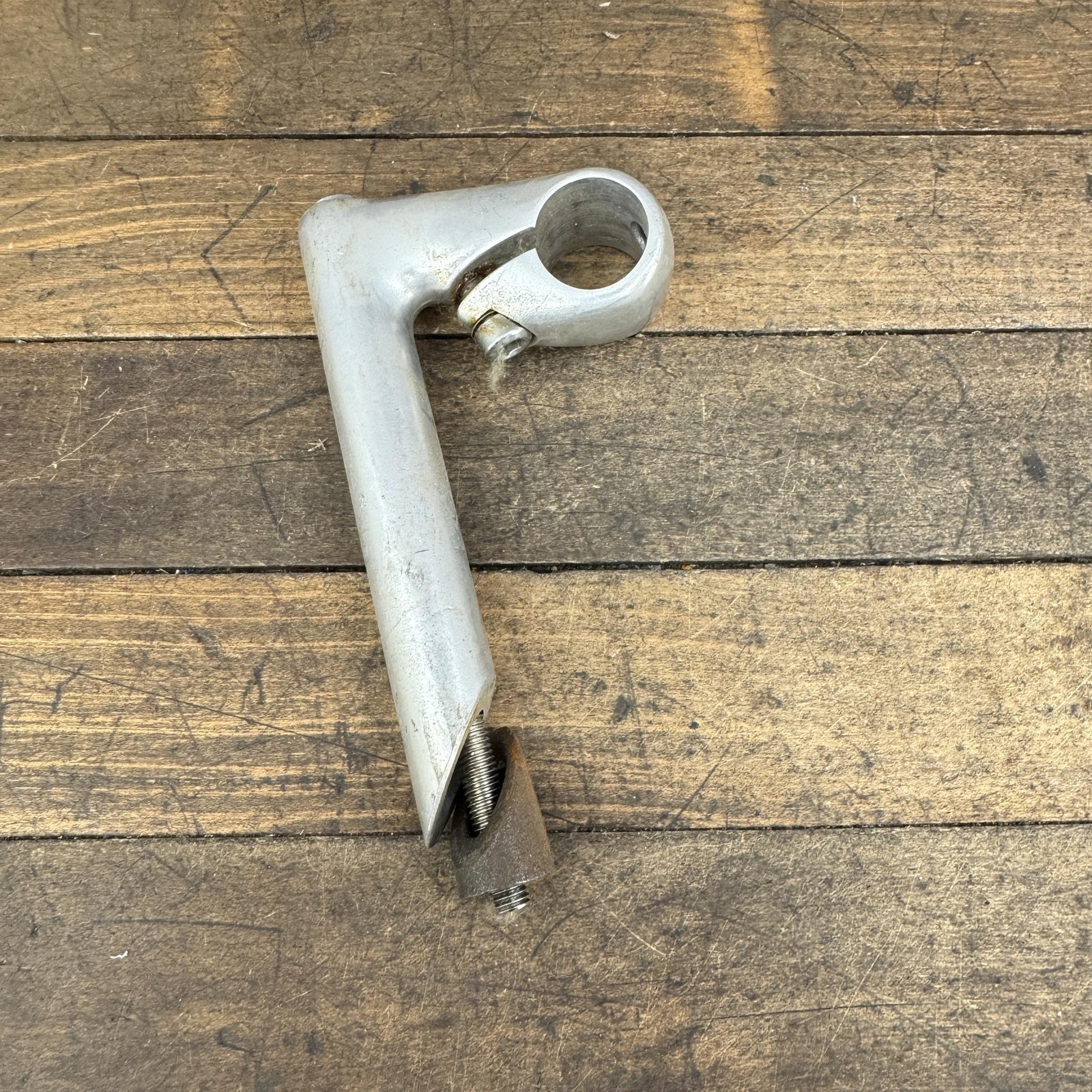 Vintage Miyata Quill Stem 60mm 25.4 Clamp 22.2 Japan Silver M Logo Alloy 80s