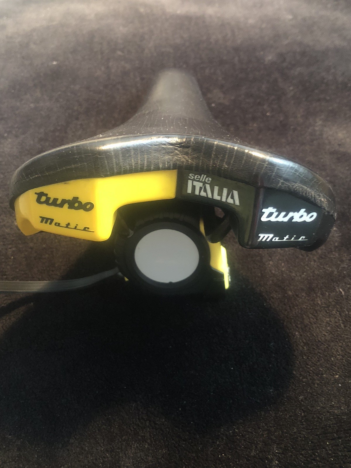 Vintage Selle Italia Turbo Matic Saddle Yellow Turbomatic Seat 1991s Pat Pend OG