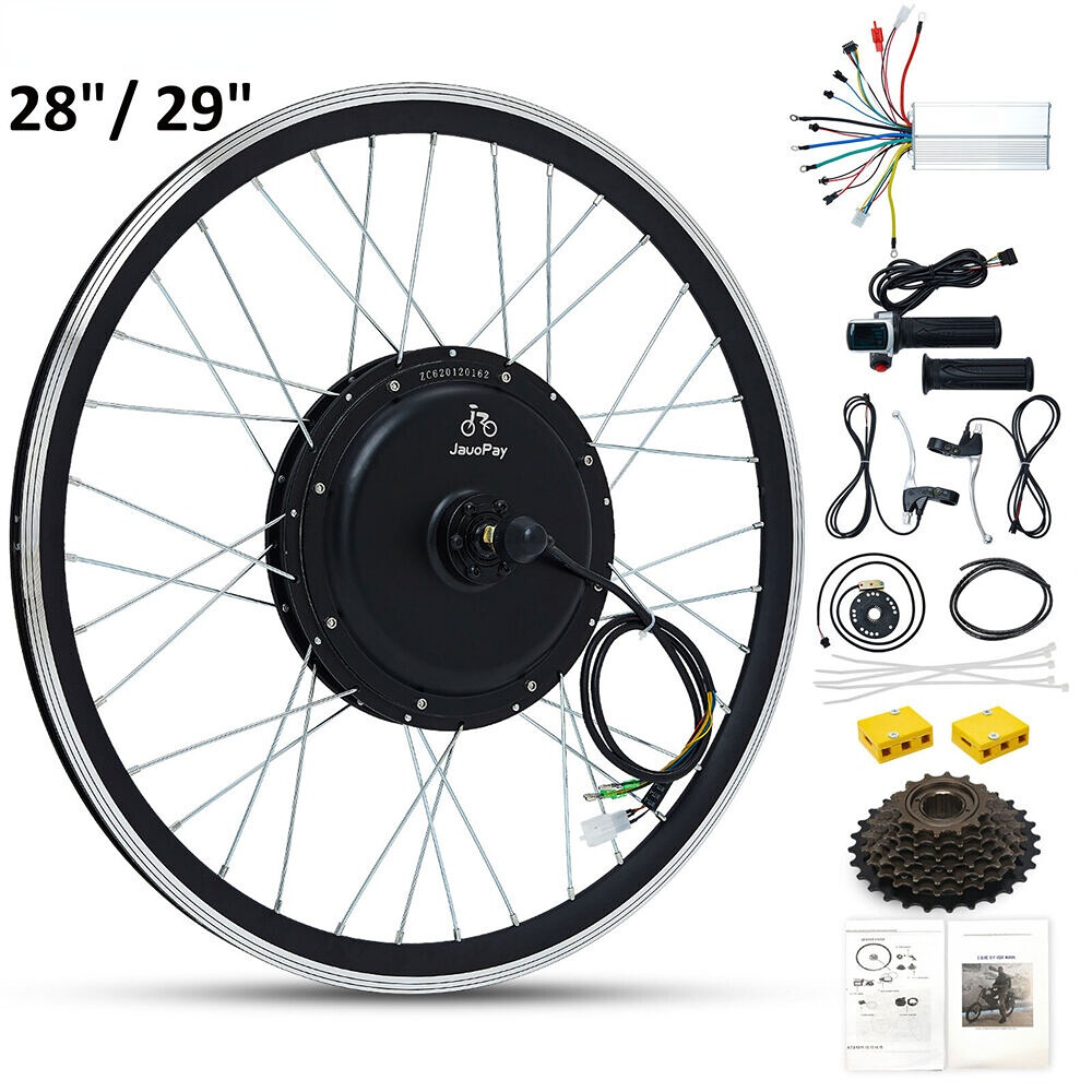 29″ 48V Electric Bicycle Rear Hub Motor Wheel Conversion Kit Rear Wheel 1000W