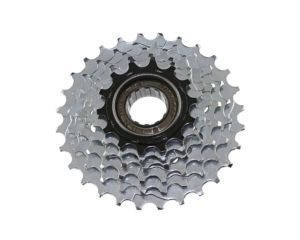 SUNRACE BRANDED 6 SPEED BICYCLE MULTIPLE FREEWHEELS 14/28T INDEX BLACK/ZINC.