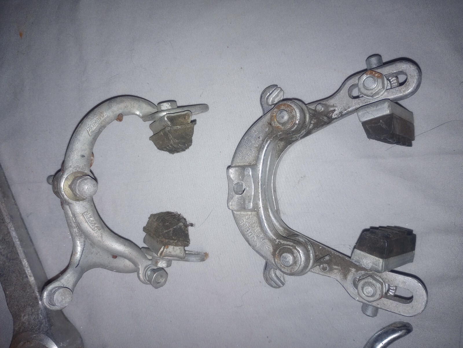 Lot Of Vtg Bicycle Parts Handle Pedal Brake Misc Parts