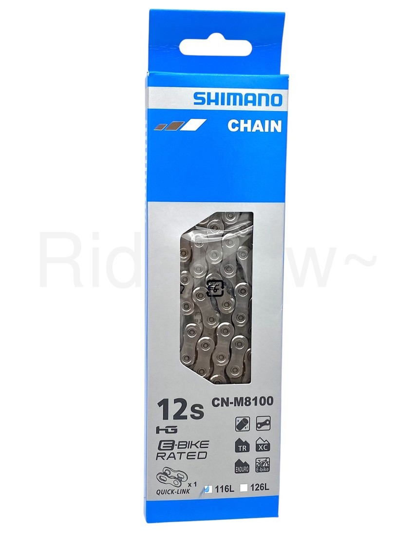 Shimano Deore XT CN-M8100 116L 12Spd MTB,e-Bike,PADED Chain SIL-TEC+Quick link