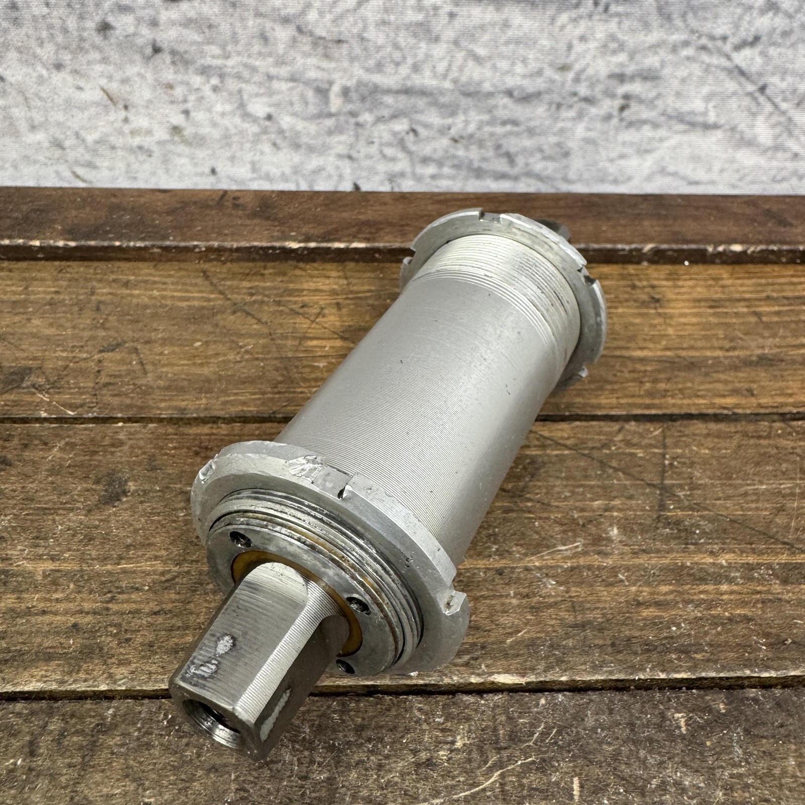 Vintage Stronglight Bottom Bracket 35×1.00 French Titanium 124mm Square FIXE