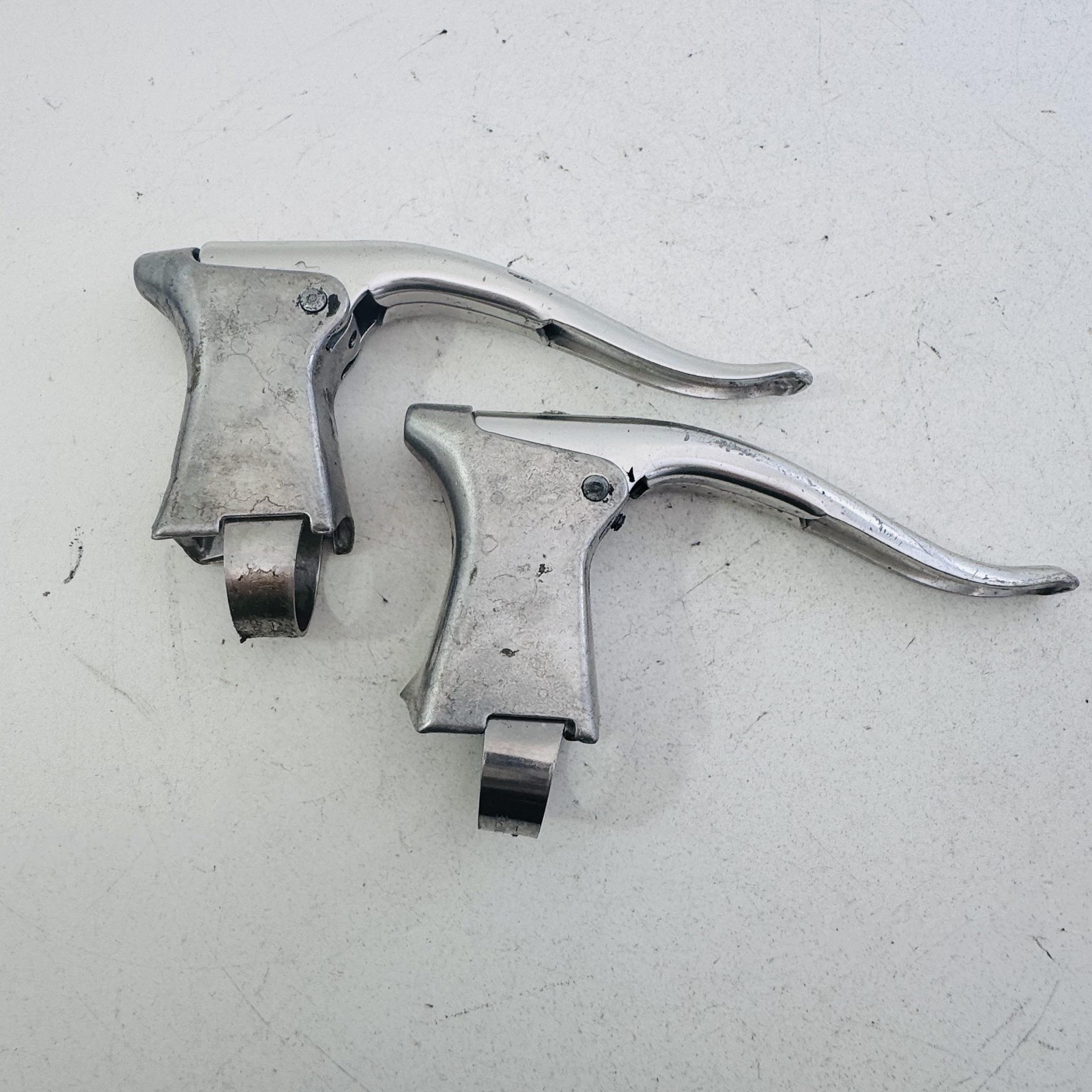 Vintage Gran-Compe Brake Levers Pair 4-Finger Silver Japan Road Bike A81