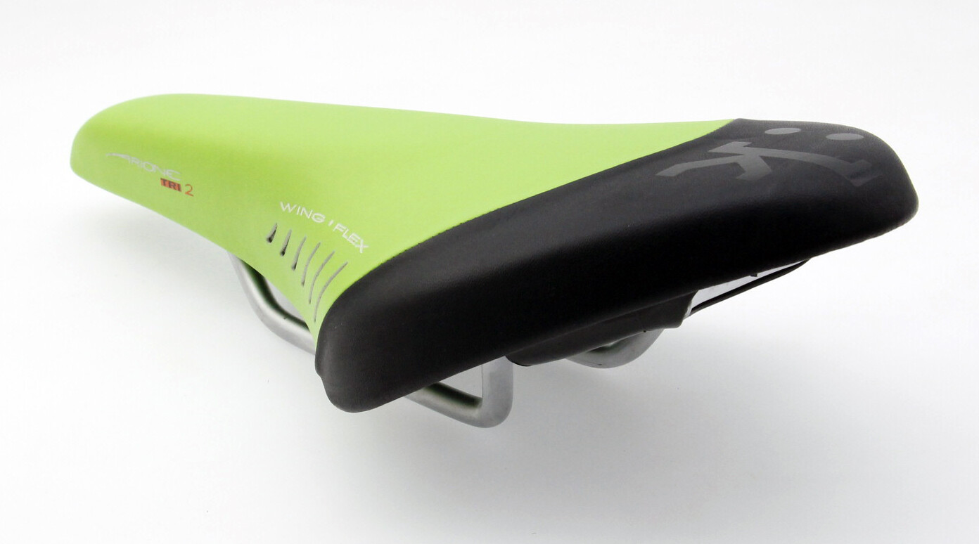 Fizik Arione Tri 2 Triathlon Biking Saddle Manganese-Rails Seat In Green