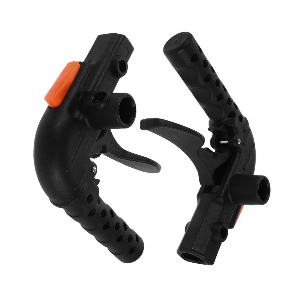 1 Pair Wheelchair Brake Handle Kit Black Reusable Plastic Metal Ergonomic Design