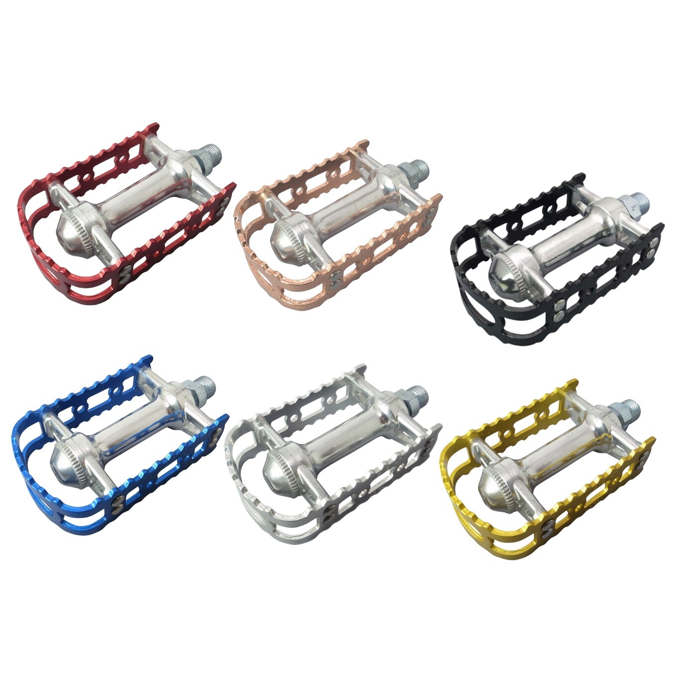 Classic MKS BM-7 Alloy BMX Wide Platform Bike Pedals Choose Your Color
