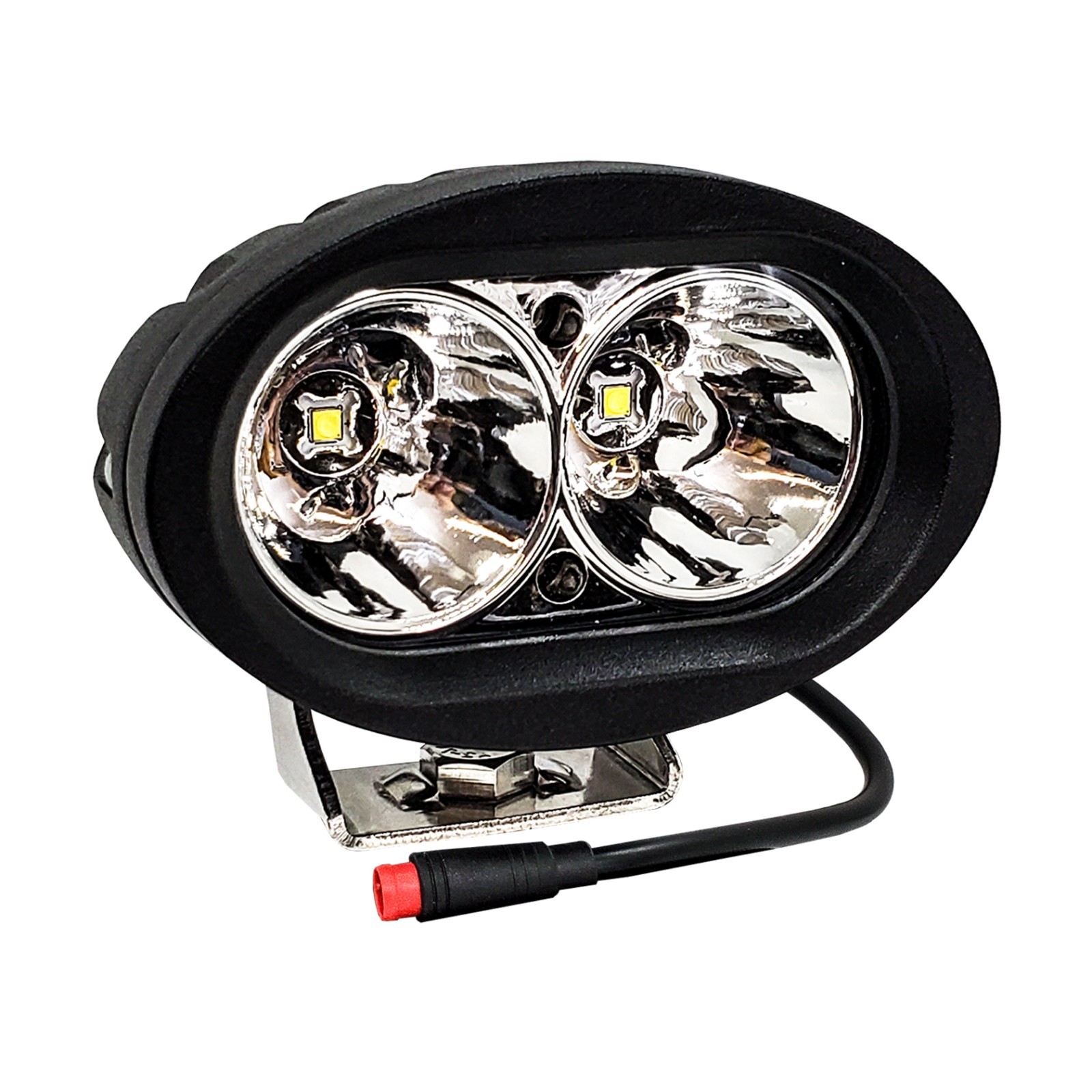 8W E-Bike LED Headlight 2-Pin Julet Plug fits Lectric Aventon Velotric Juiced 60