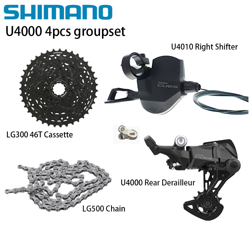 Shimano CUES U4000 4PCS 9 speed Groupset 36/41/46T Trail MTB