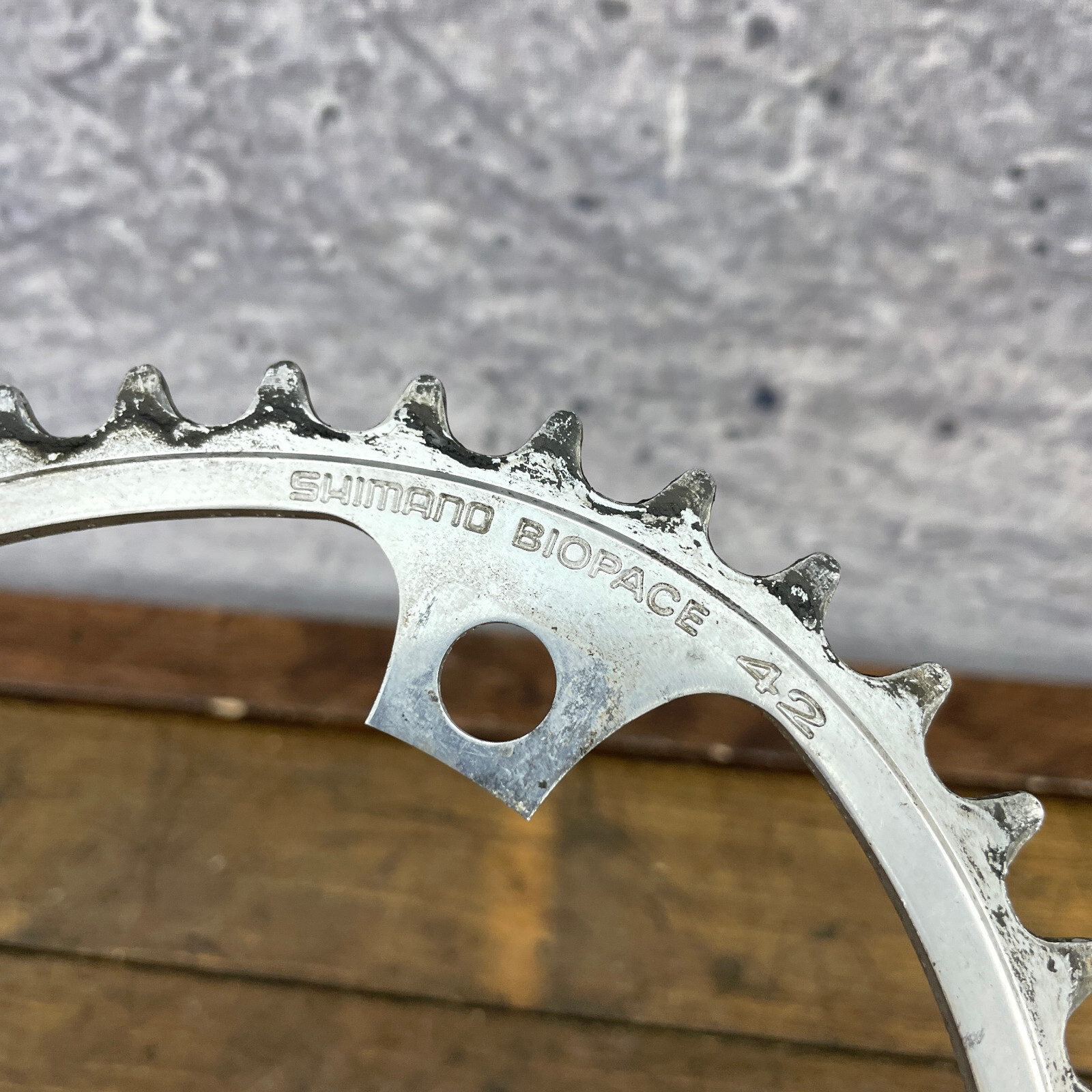 Vintage Shimano 600 Biopace Chainring Set 130 BCD 52 42 Tooth Ring 52t 42t 80s