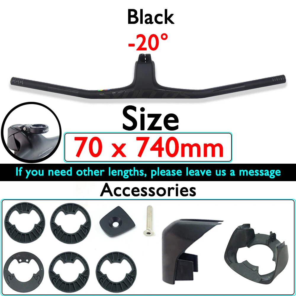 740mm Full Carbon MTB Bicycle Integrated Handlebar with Stem FRASER IC SL WC