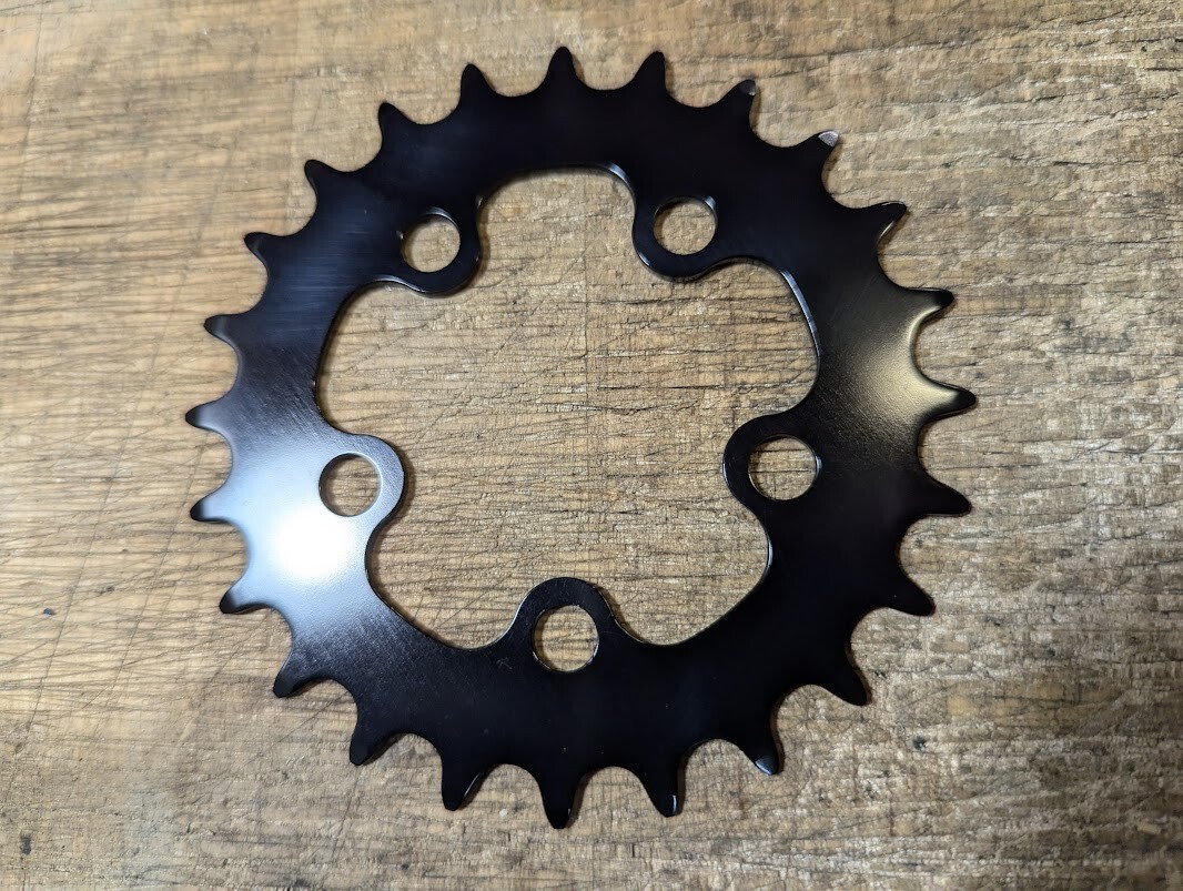 NOS KOOKA 24t 58mm bcd chainring MTB vintage (black)