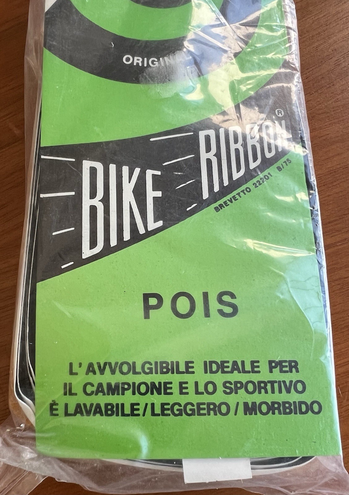 NEW/NOS Vintage Ambrosio Bike Ribbon Handlebar Tape – Black/White Polka Dot