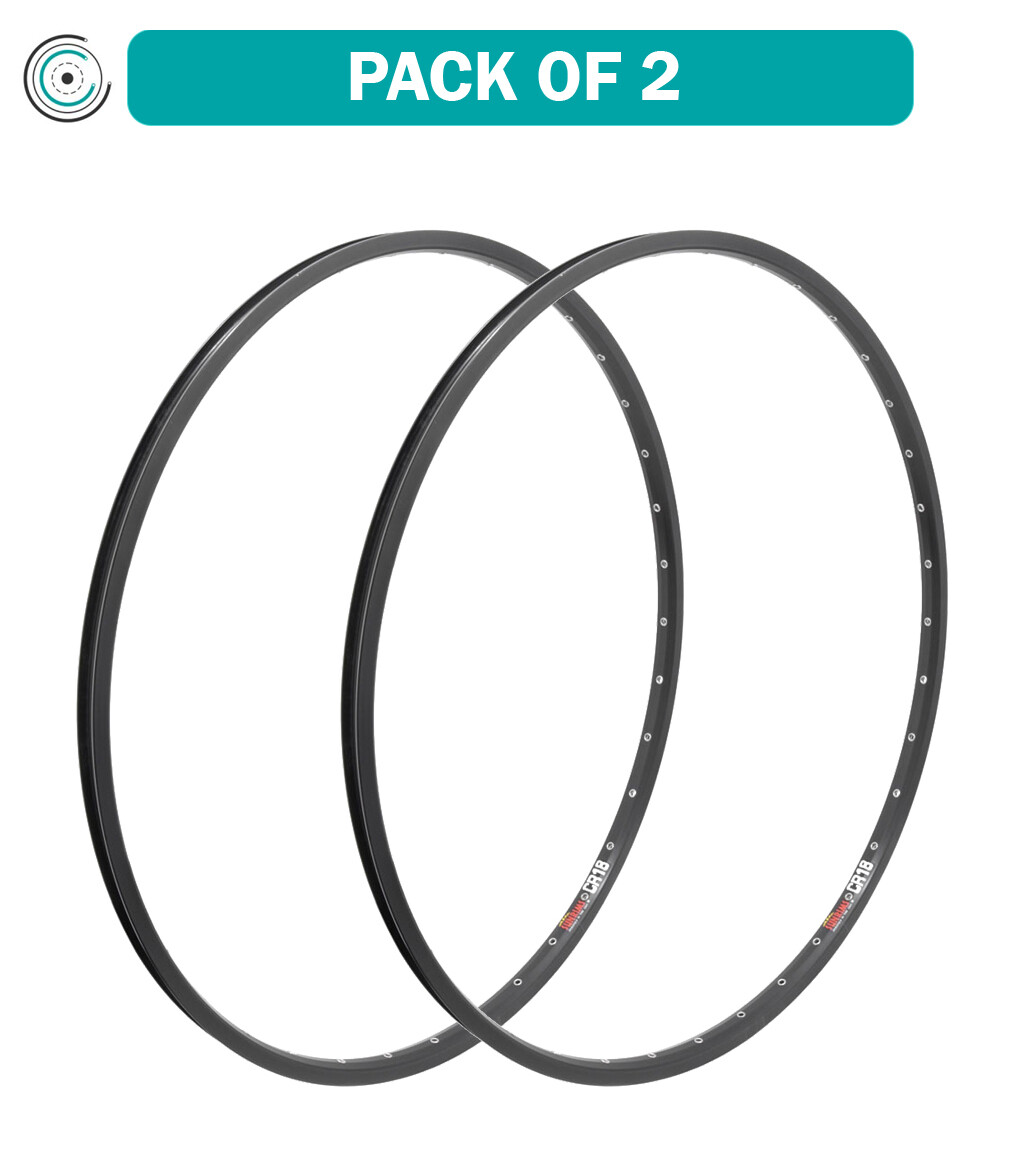 Pack of 2 CR-18 Sun Ringle 700C CR-18 Black 36