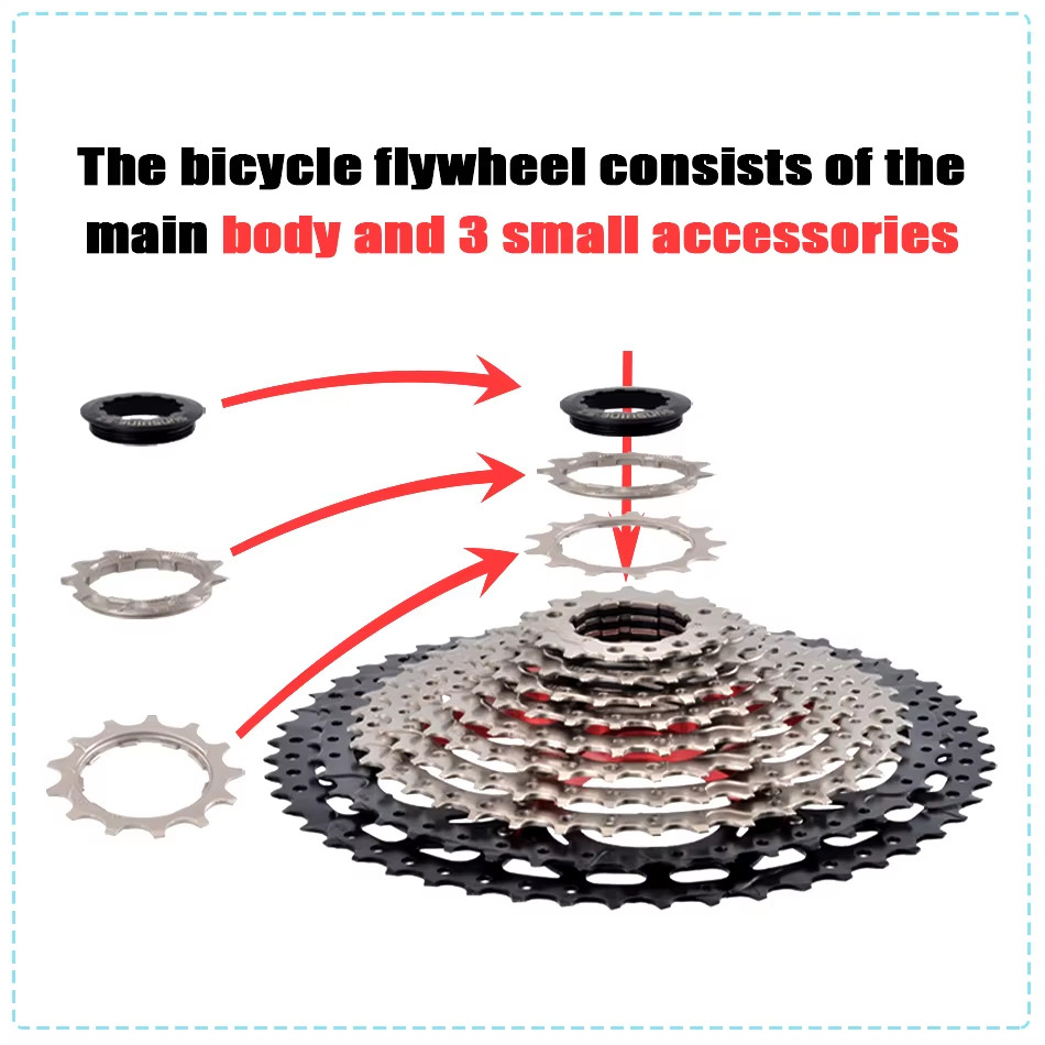 SUNSHINE Bicycle Cassette 8/9/10/11/12Speed Freewheel HG Structure Sprocket 32/3