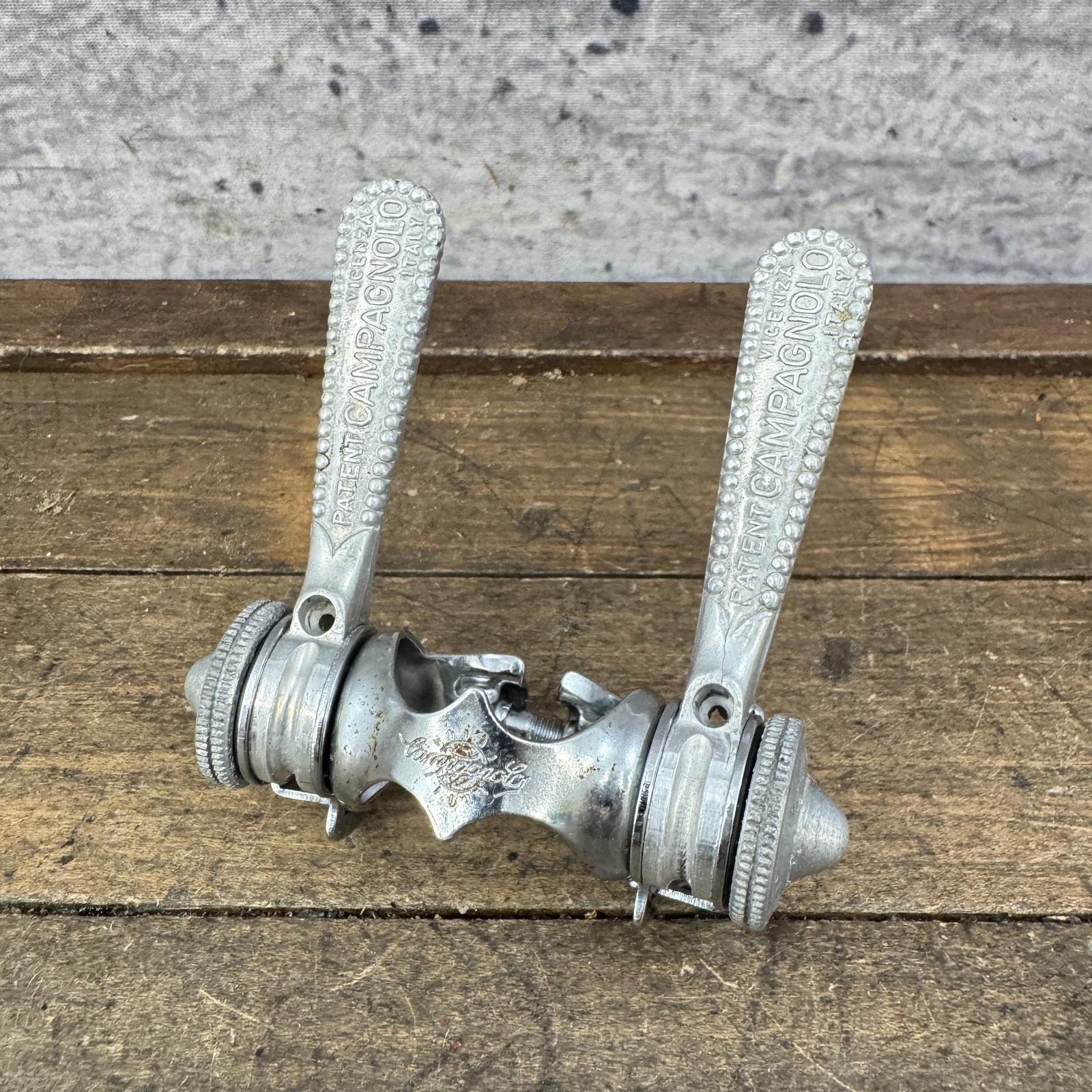 Vintage Campagnolo Downtube Friction Shifter Set 28.6 Clamp Road Bike Italy 70s