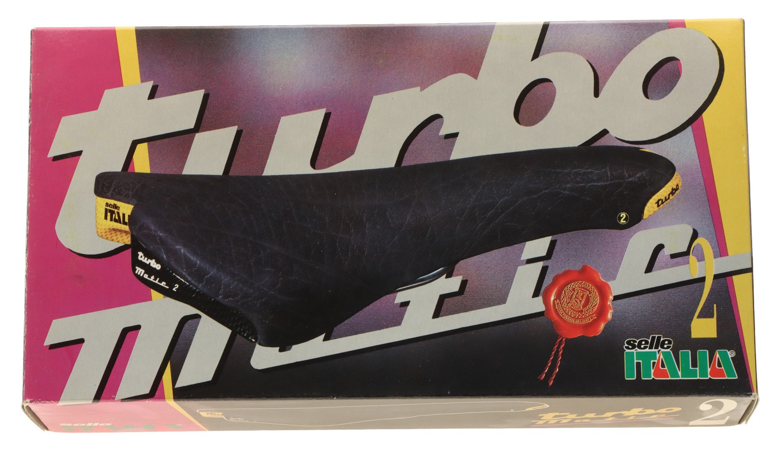 Selle Italia Turbomatic 2 Saddle Manganese Rails 90s Black Red Rare NEW NIB NOS