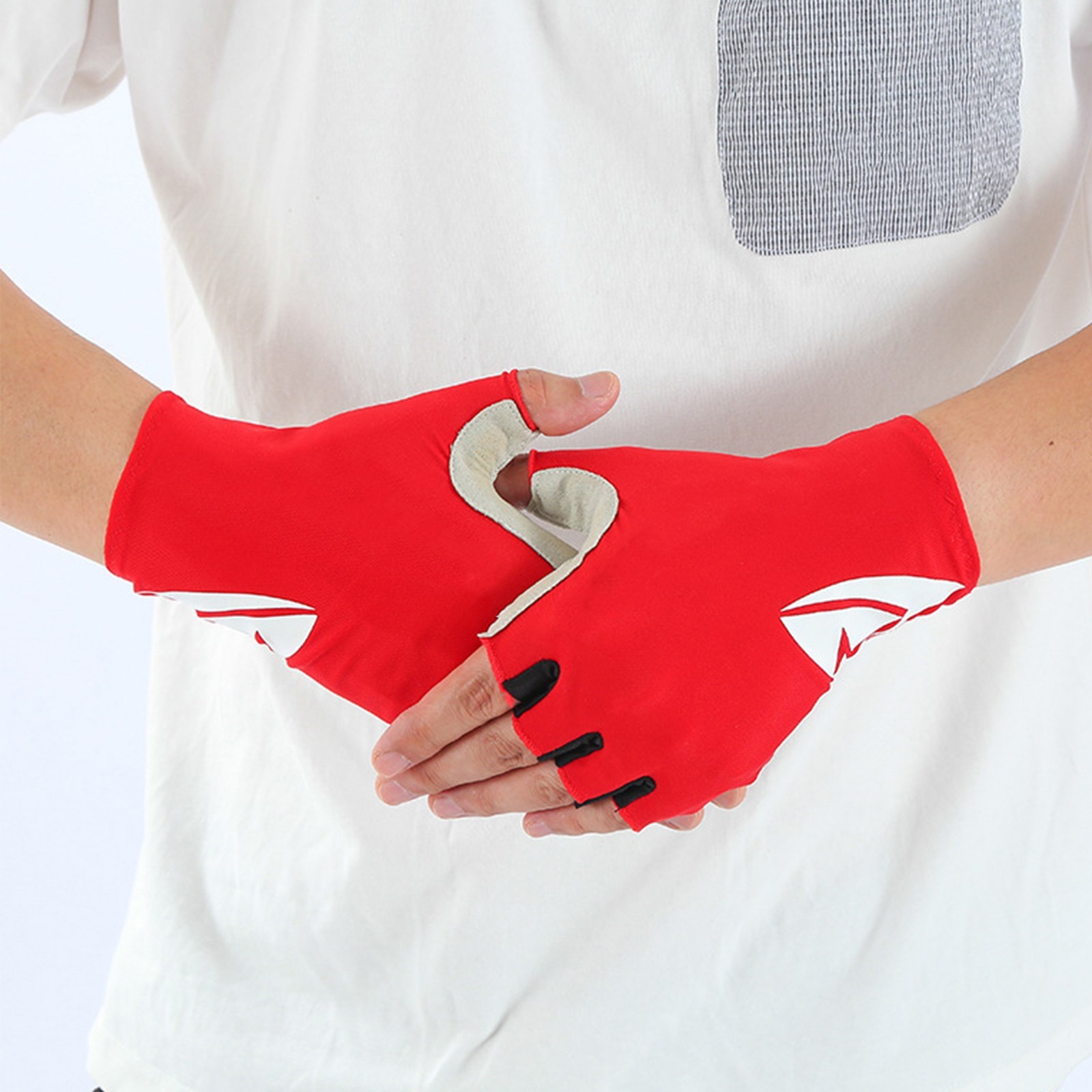 Polyester Breathable Workout Gloves for Men Women Size 7.5-11cm Adjustable