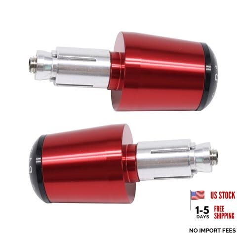 7/8″ 22MM Motorcycle Bar Ends Universal Compatible with Yamaha YZF R1 R3 R6 Red