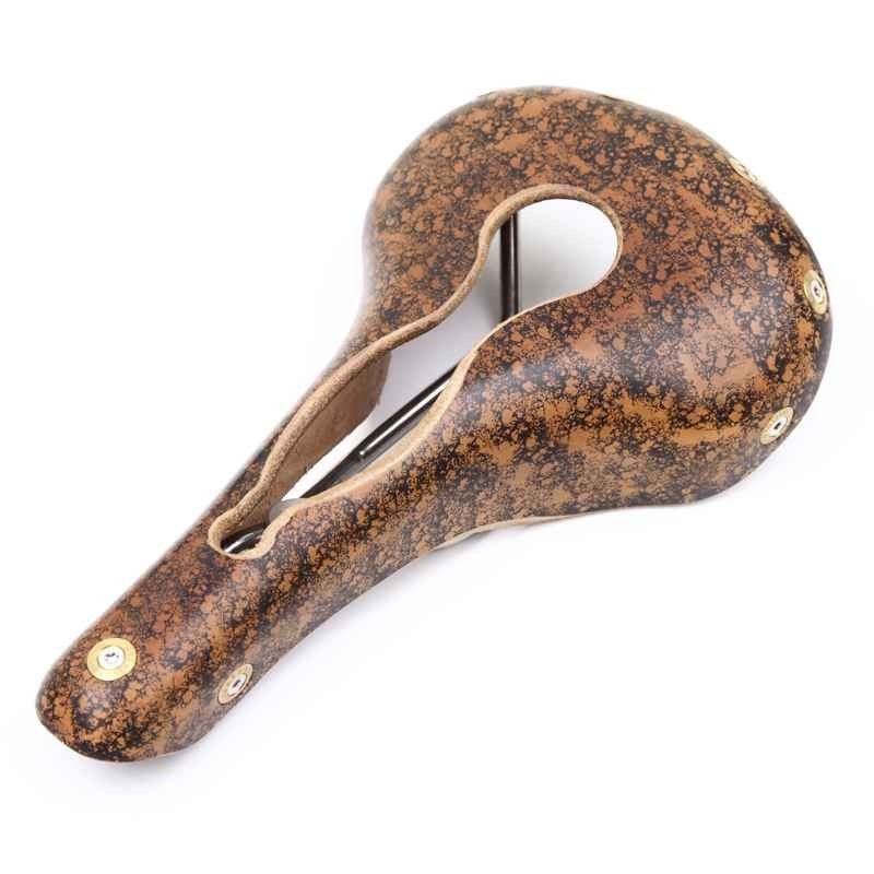 Gilles Berthoud aspin open leather saddle (cork)