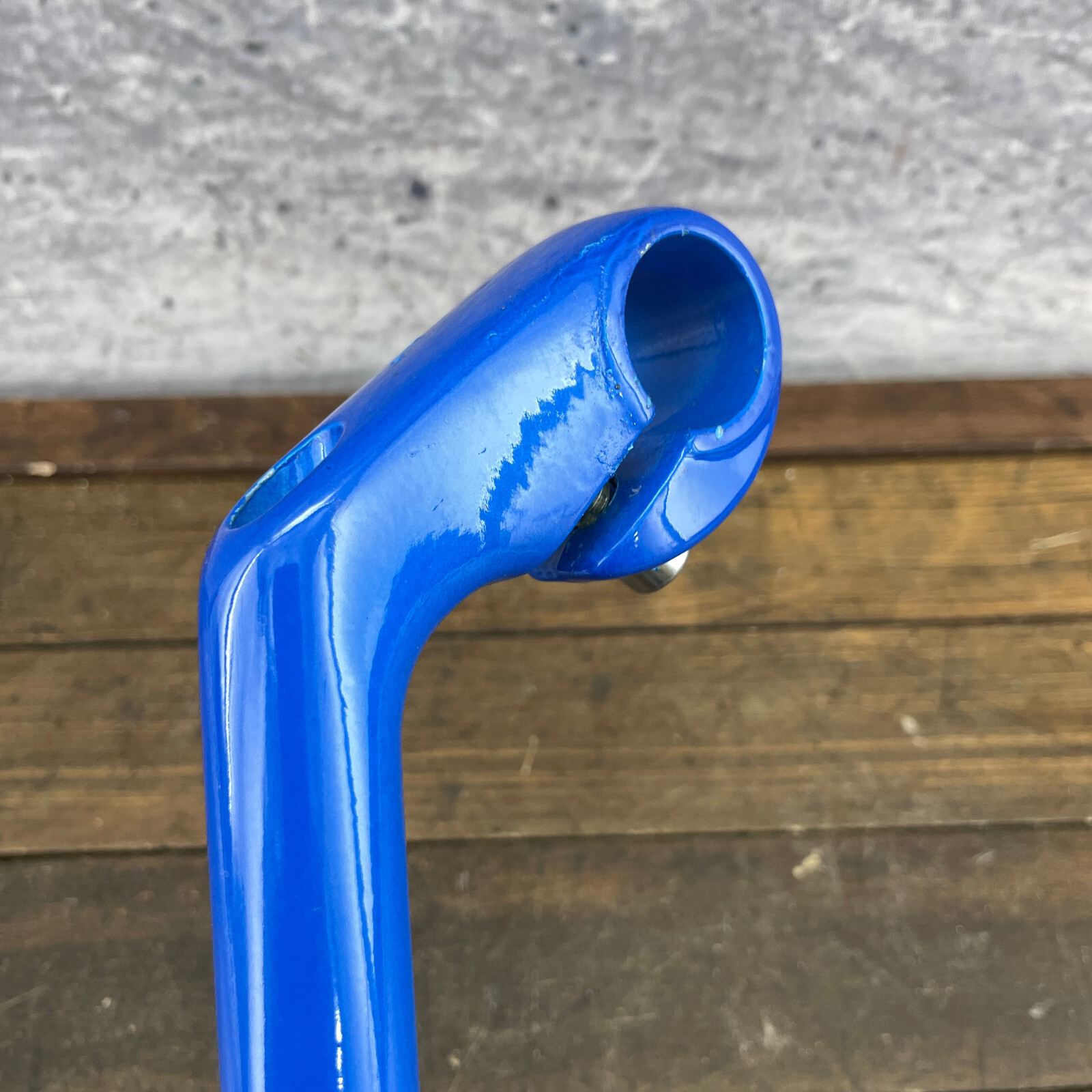Vintage Riser Stem Blue 80 mm Reach 25.4 mm Gravel Grinder Cafe 22.2 ATB MTB A3