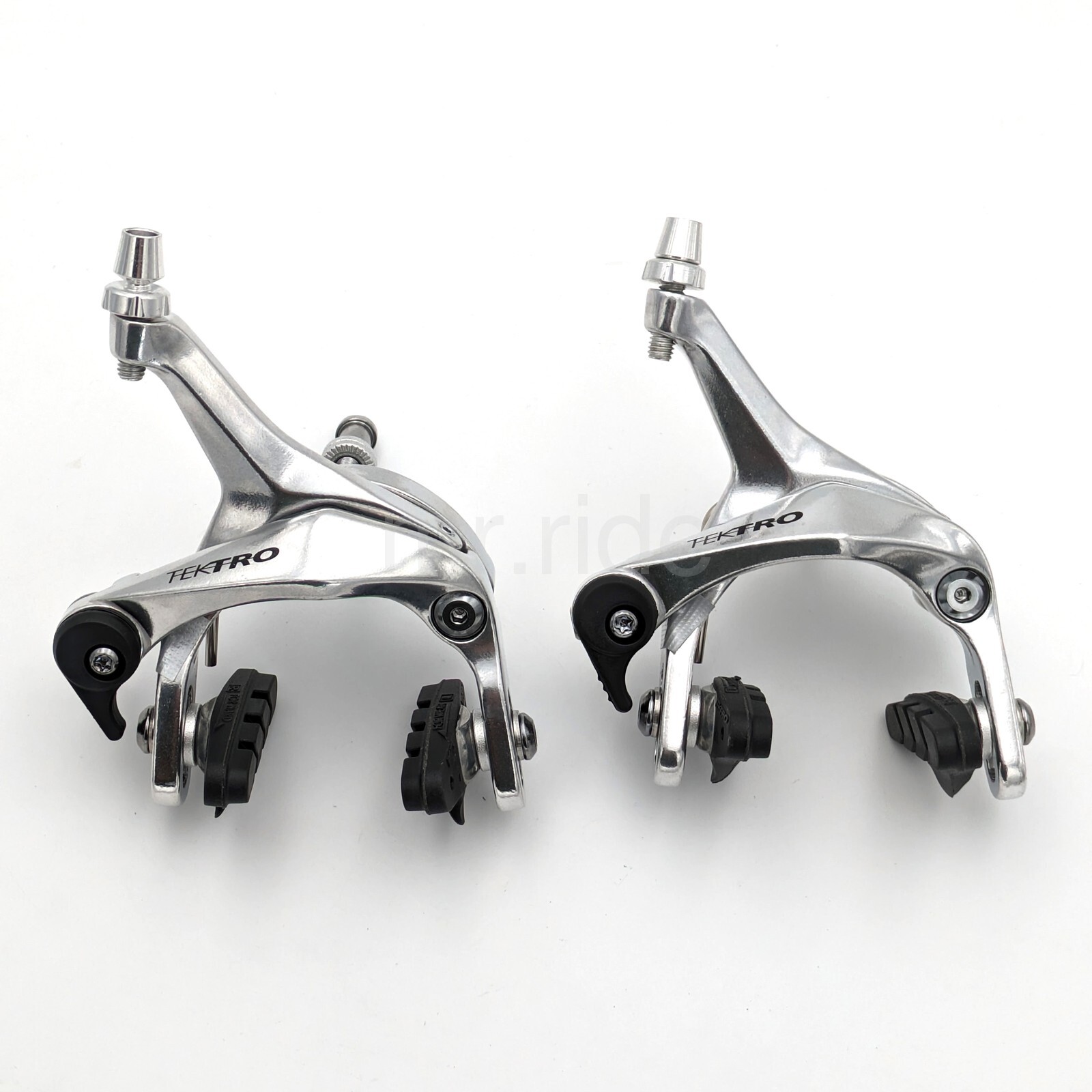 TEKTRO R313 Dual Pivot Caliper Brake Set 39-52mm,Front+Rear for 28C Tire, Silver