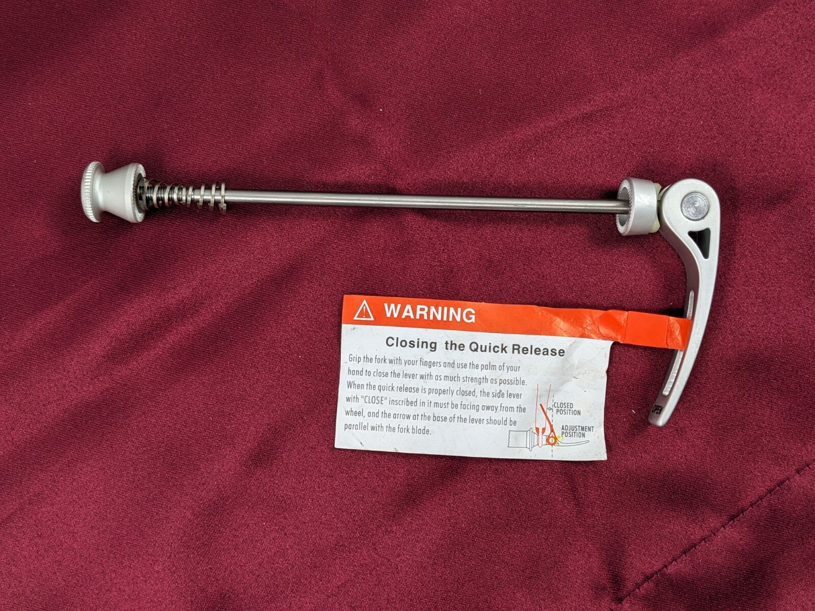 Vintage Ritchey WCS REAR Skewer QR Titanium Silver 47g 135mm NOS Q6