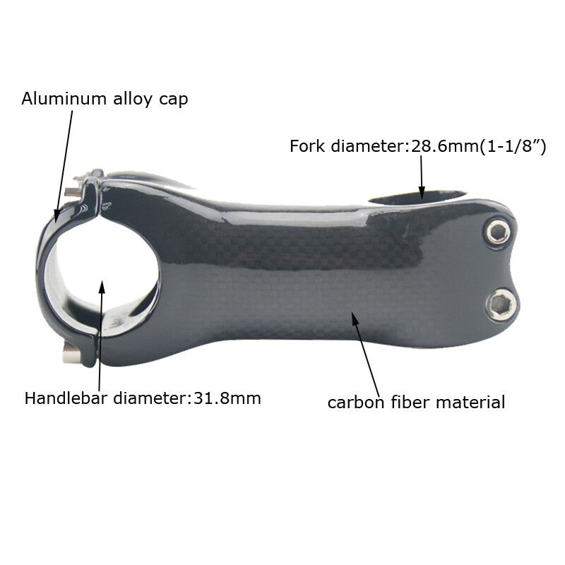 Carbon Stem Carbon Fiber MTB Stem 31.8mm Road Bike Bicycle Stems 1-1/8″(28.6mm)
