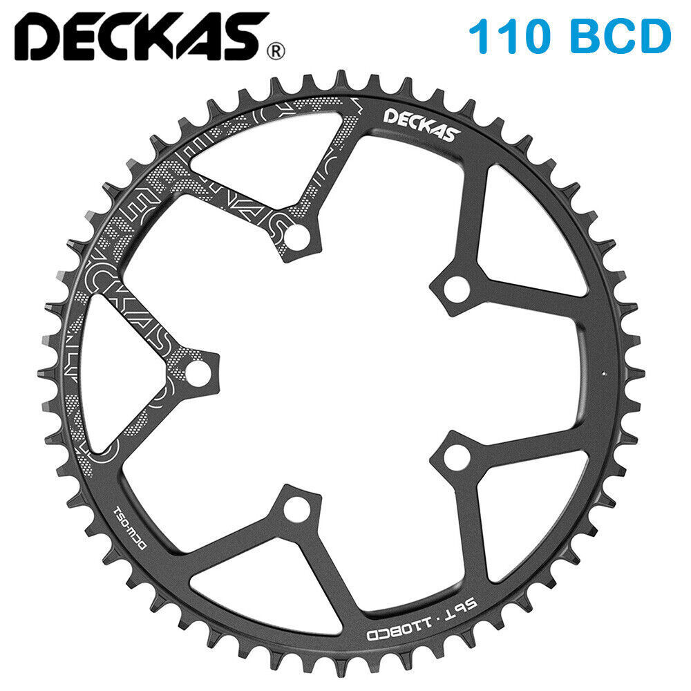 DECKAS 110BCD Chainring Narrow Wide Round Chain Ring 38 40 42 46 48 50 52 54T