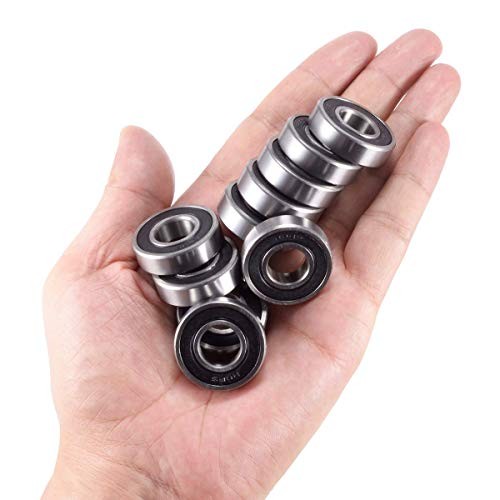 R10-2RS Bearing 5/8″ x 1-3/8″ x 11/32″ Double Rubber Sealed Ball – Model R10-2RS