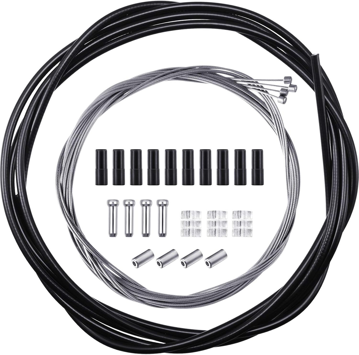 4 Pack Bike Gear Cable for Bicycles Universal Mountain Bicycle Shift Cable Kit R