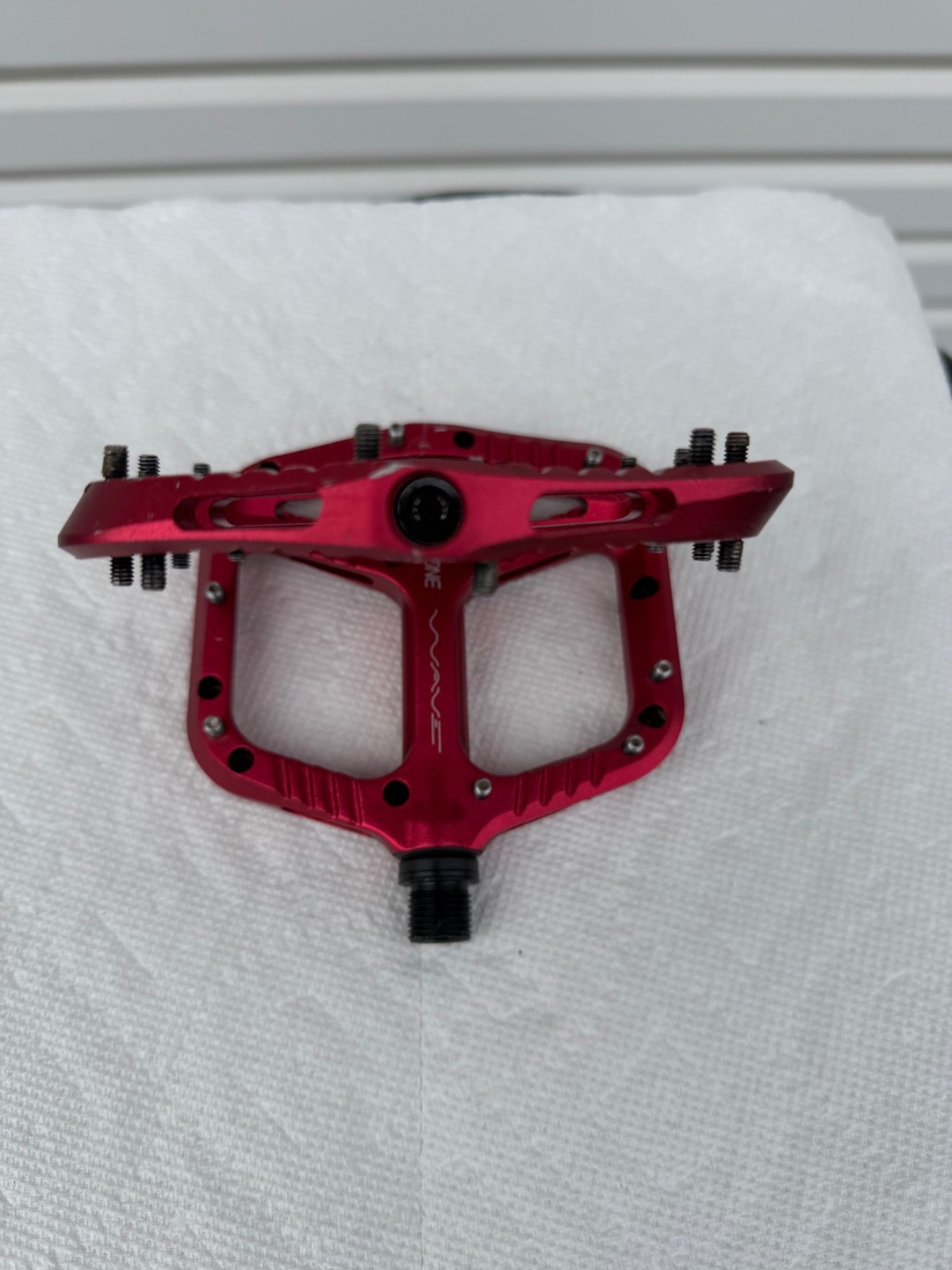 OneUp Components Wave Platform Pedals, Red Pre-Owned