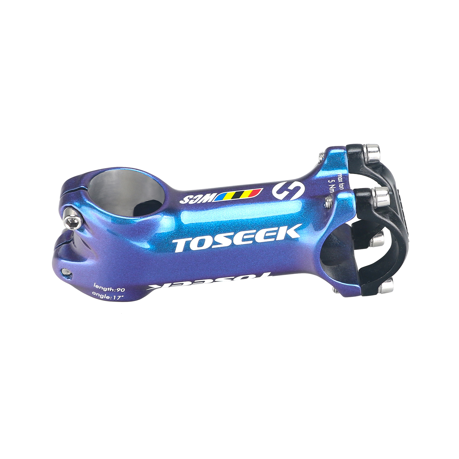 TOSEEK Bicycle Stem 6°/17° Aluminum Mountain Road Bike Stem 60-110mm 28.6*31.8mm