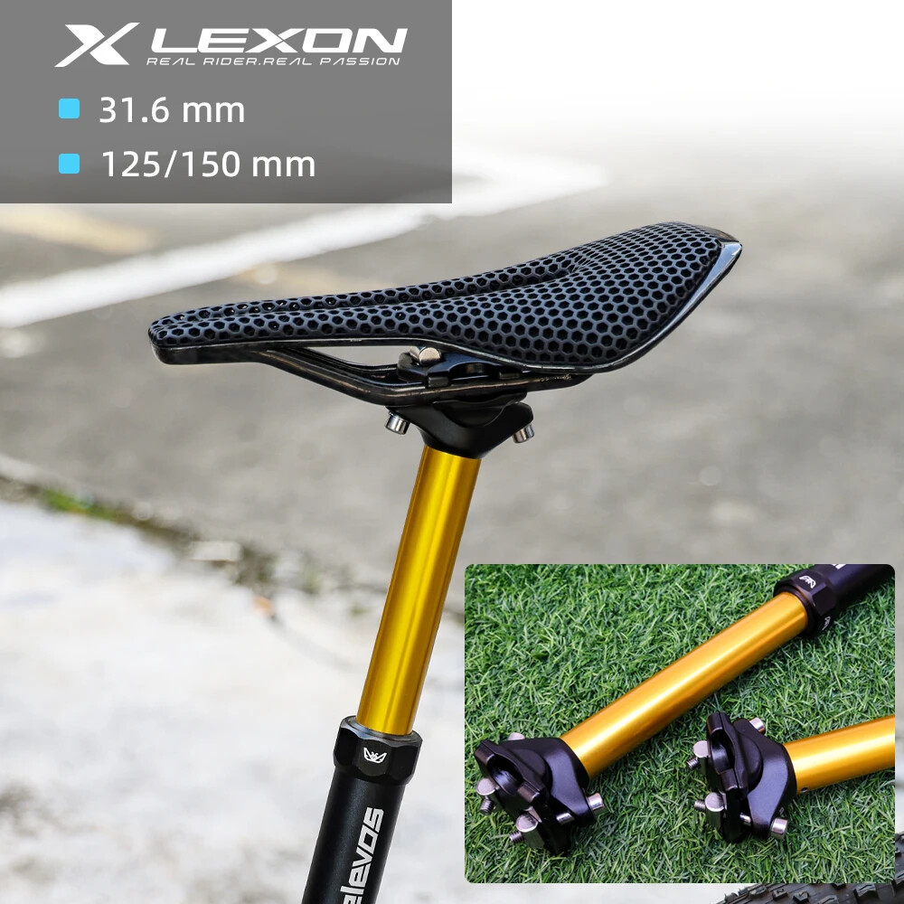 MTB Dropper Seatpost 31.6mm 125/150mm Down Pull Internal Cable Remote Control