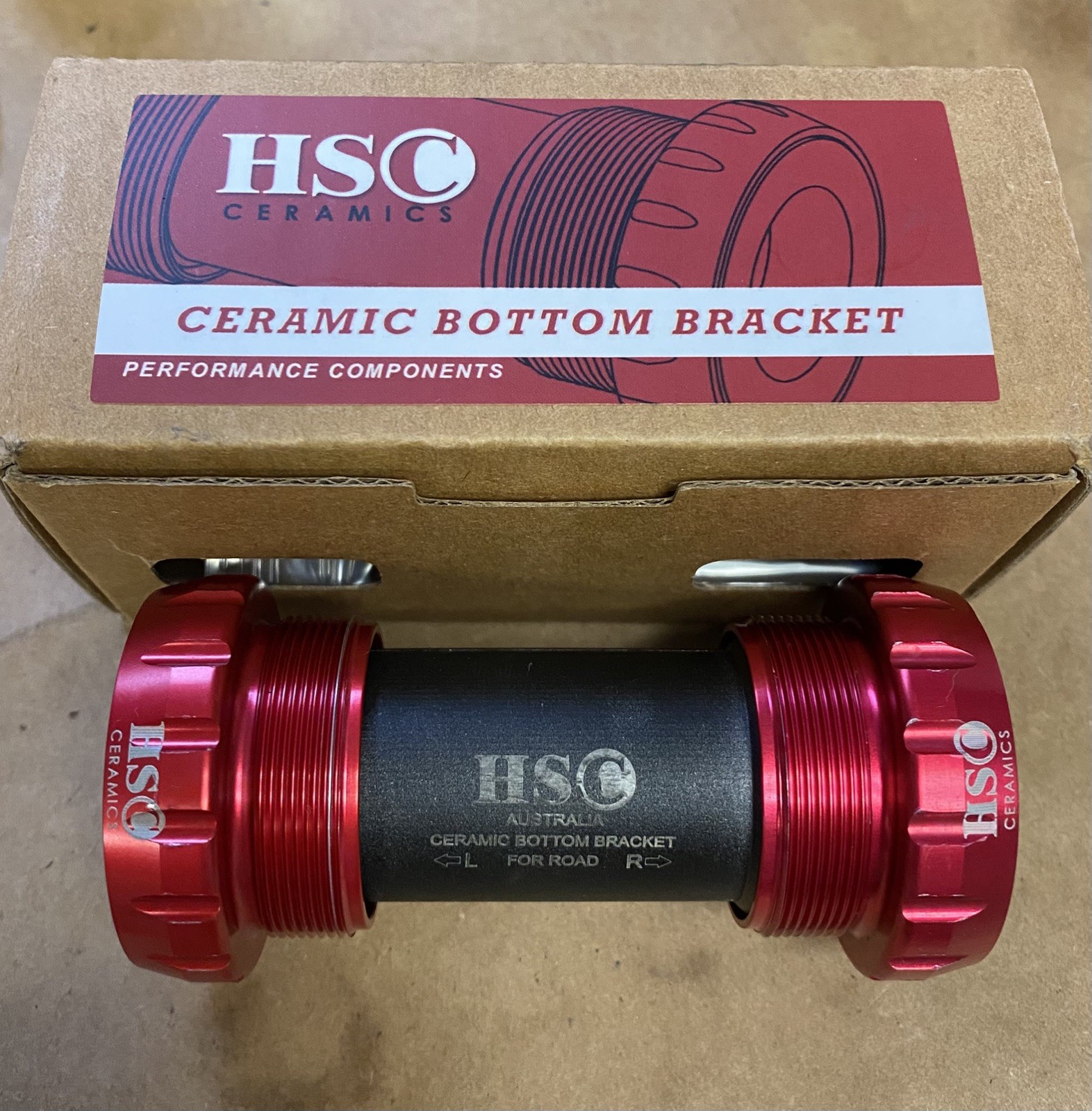 BSA English Thread Bottom Bracket Fits SRAM GXP w Ceramic Bearing-HSC Ceramics