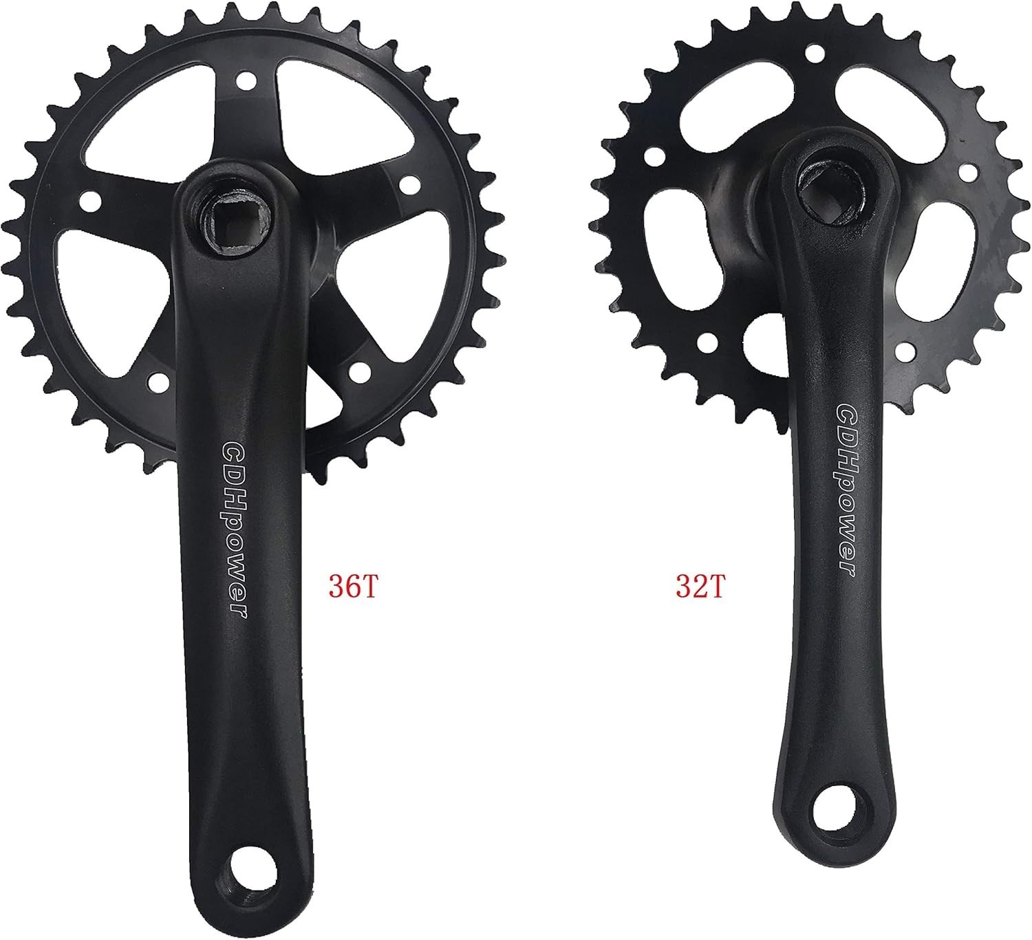 CDH Single Speed Crankset 36T 170mm Crankarms Mountain Road Bike – Square Taper
