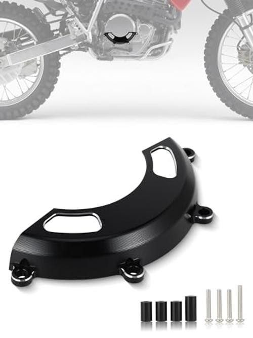 Black Dirt Bike Engine Cover Guard for XR650L, CNC Aluminum Case, Black