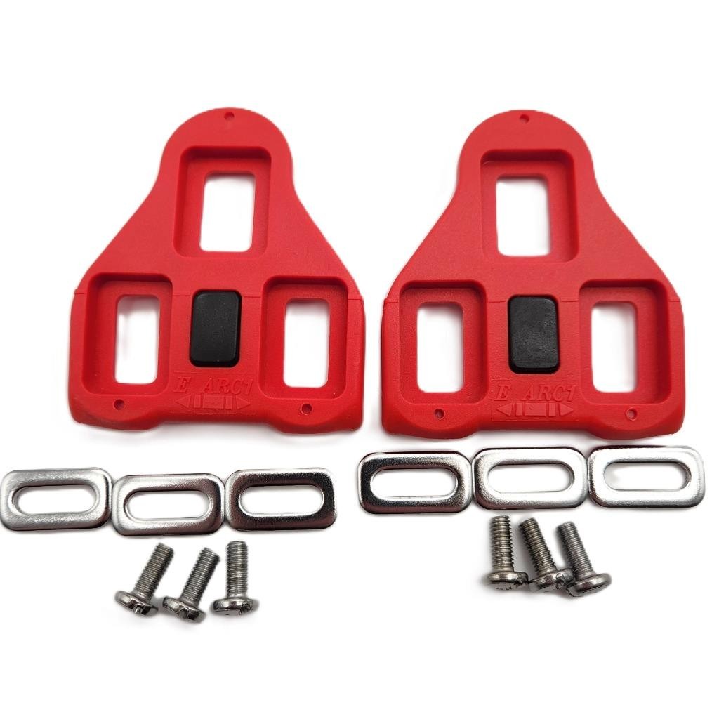 Origin8 Cleats for Standard Look Arc Road Bicycle Pedals 9° Rotation Red