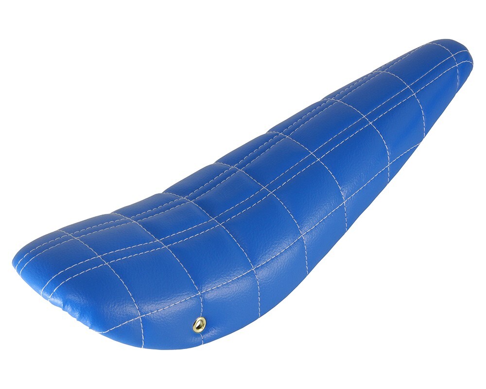 F&R VINTAGE LOWRIDER 20″ Double Stitched Faux Leather Banana Saddle Blue Seat